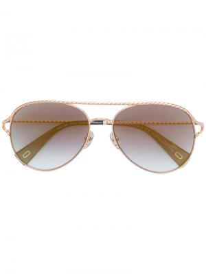 Солнцезащитные очки-авиаторы Marc Jacobs Eyewear. Цвет: металлик