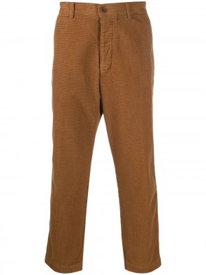 Укороченные брюки чинос YMC. Цвет: коричневый