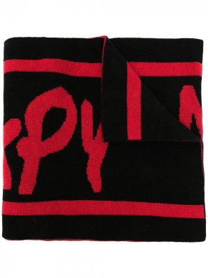 Объемный шарф с логотипом BAPY BY *A BATHING APE®. Цвет: красный