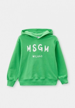 Худи MSGM Kids. Цвет: зеленый