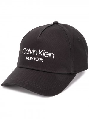 Бейсбольная кепка с логотипом Calvin Klein. Цвет: черный