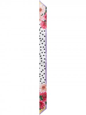 Платок с цветочным принтом Dolce & Gabbana. Цвет: нейтральные цвета