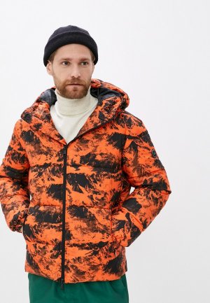 Куртка утепленная Armani Exchange. Цвет: оранжевый