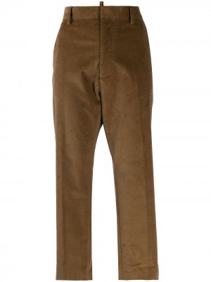 Укороченные брюки строгого кроя Dsquared2. Цвет: коричневый