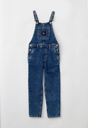 Комбинезон джинсовый Calvin Klein Jeans. Цвет: синий