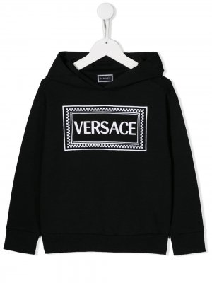 Худи с логотипом Young Versace. Цвет: черный