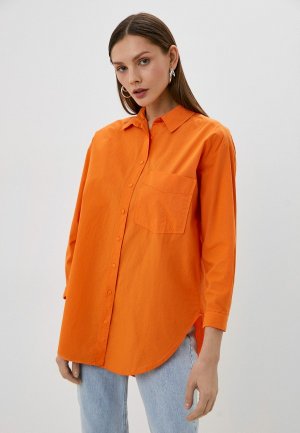 Рубашка TrendyAngel. Цвет: оранжевый