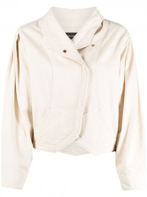 Джинсовая куртка с запахом Isabel Marant. Цвет: нейтральные цвета