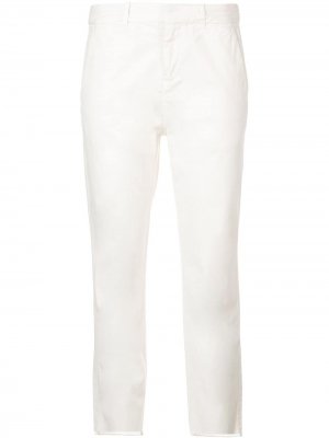 Укороченные брюки Nili Lotan. Цвет: белый