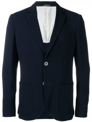 Классический костюмный пиджак Giorgio Armani. Цвет: синий