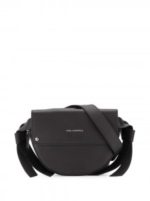 Поясная сумка K/Ikon Karl Lagerfeld. Цвет: черный