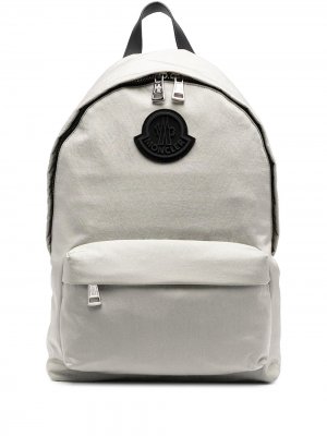 Рюкзак с нашивкой-логотипом Moncler. Цвет: нейтральные цвета