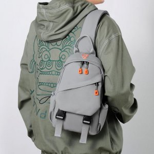 Модная сумка через плечо, многофункциональная водонепроницаемая нагрудная сумка, мужская большой вместимости, для верховой езды на одно плечо VIA ROMA