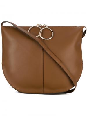 Полукруглая сумка на плечо Nina Ricci. Цвет: коричневый
