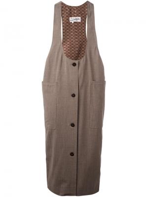 Платье-фпртук кроя миди Jean Paul Gaultier Vintage. Цвет: нейтральные цвета