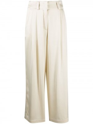 Укороченные брюки широкого кроя Alysi. Цвет: нейтральные цвета