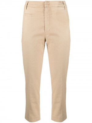 Укороченные брюки чинос Dondup. Цвет: нейтральные цвета