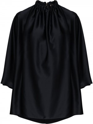 Блузка с рукавами три четверти Roksanda. Цвет: синий