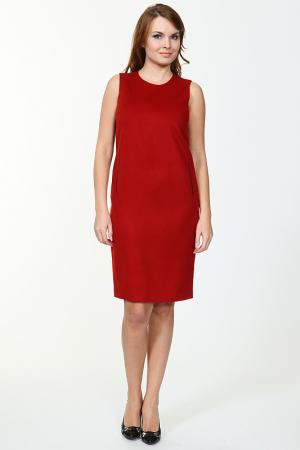 Платье TUZUN. Цвет: темно-красный
