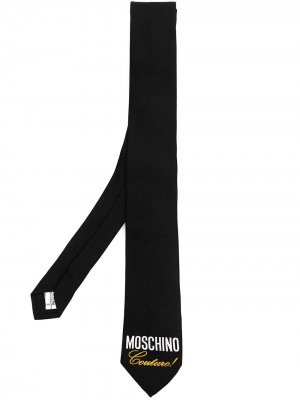 Галстук Couture! с логотипом Moschino. Цвет: черный
