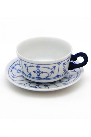 Чашка с блюдцем Blue Touch KAHLA. Цвет: белый