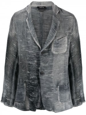 Пиджак с выбеленным эффектом Avant Toi. Цвет: серый