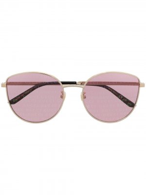 Солнцезащитные очки в оправе кошачий глаз Gucci Eyewear. Цвет: розовый