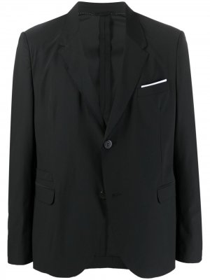 Однобортный пиджак Neil Barrett. Цвет: черный