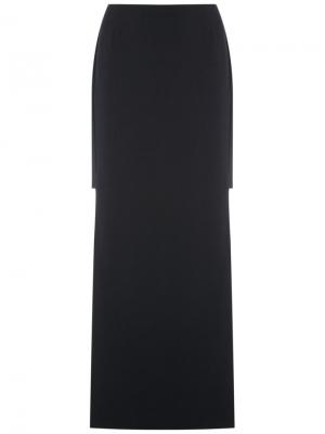 Asymmetric skirt Osklen. Цвет: чёрный