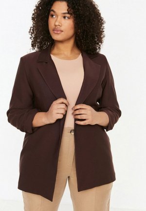 Пиджак Trendyol. Цвет: коричневый