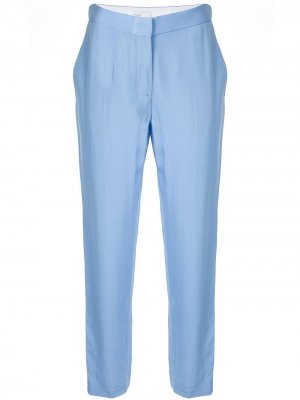Укороченные зауженные брюки Rosetta Getty. Цвет: синий