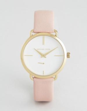 Часы с розовым кожаным ремешком  MK2659 Cinthia Michael Kors. Цвет: розовый