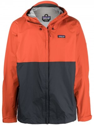 Куртка с нашивкой-логотипом Patagonia. Цвет: оранжевый