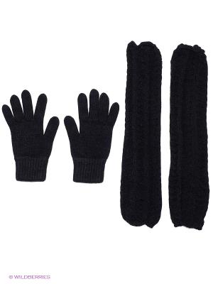 Перчатки FOMAS. Цвет: черный