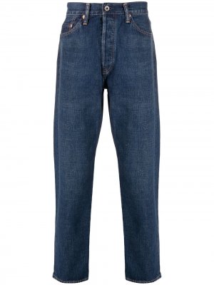 Укороченные джинсы прямого кроя Chimala. Цвет: синий