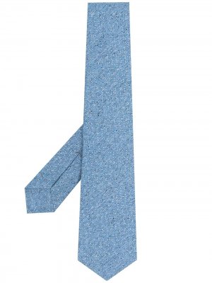 Фактурный галстук Kiton. Цвет: синий