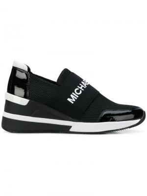Logo platform runner sneakers Michael Kors. Цвет: черный