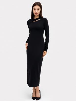 Платье женское макси в черном цвете Mark Formelle. Цвет: черный1