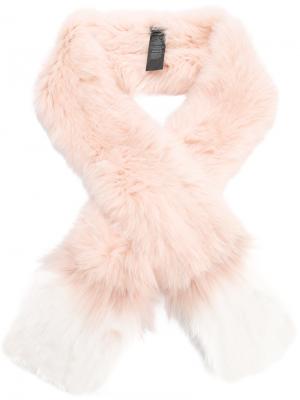 Fur scarf Yves Salomon Accessories. Цвет: розовый и фиолетовый