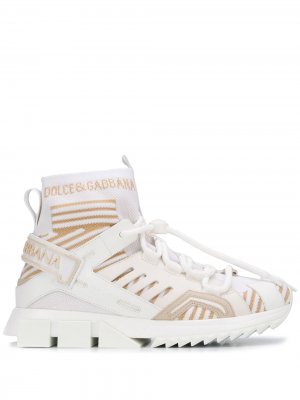 Высокие кроссовки Sorrento Dolce & Gabbana. Цвет: белый