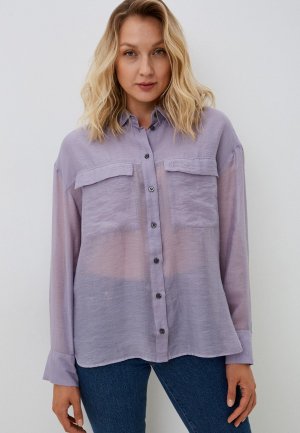 Блуза Calvin Klein Jeans. Цвет: фиолетовый