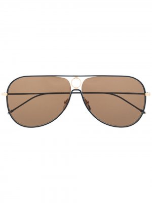 Солнцезащитные очки-авиаторы TBS115 Thom Browne Eyewear. Цвет: золотистый