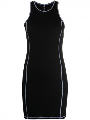 Платье мини из джерси MCQ. Цвет: черный