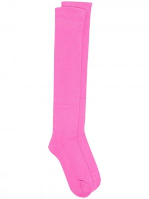 Высокие носки с логотипом Rick Owens. Цвет: розовый