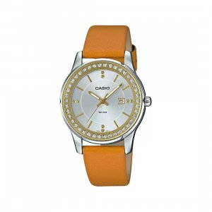 Оранжевые аналоговые женские часы, Orange Analog Women s Watch, Casio
