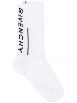 Носки с логотипом Givenchy. Цвет: белый