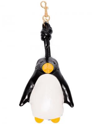 Подвеска для сумки Penguin Anya Hindmarch. Цвет: черный