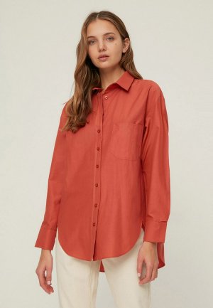 Рубашка Trendyol. Цвет: оранжевый