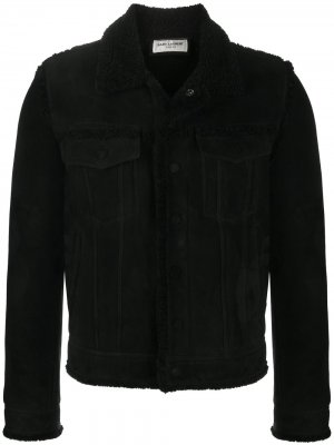 Куртка Boyfriend узкого кроя Saint Laurent. Цвет: черный