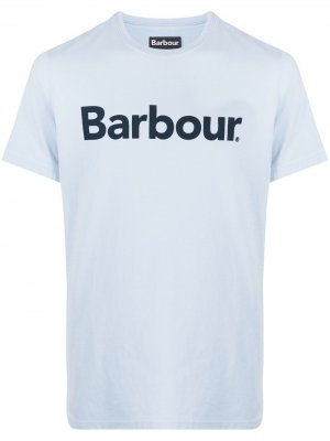 Футболка с логотипом Barbour. Цвет: синий